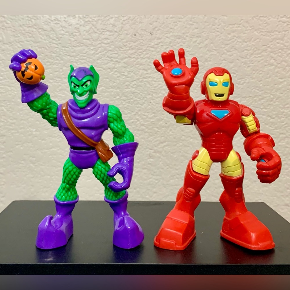 Marvel Playskool Heroes 5” Figures: Iron Man & Green Goblin